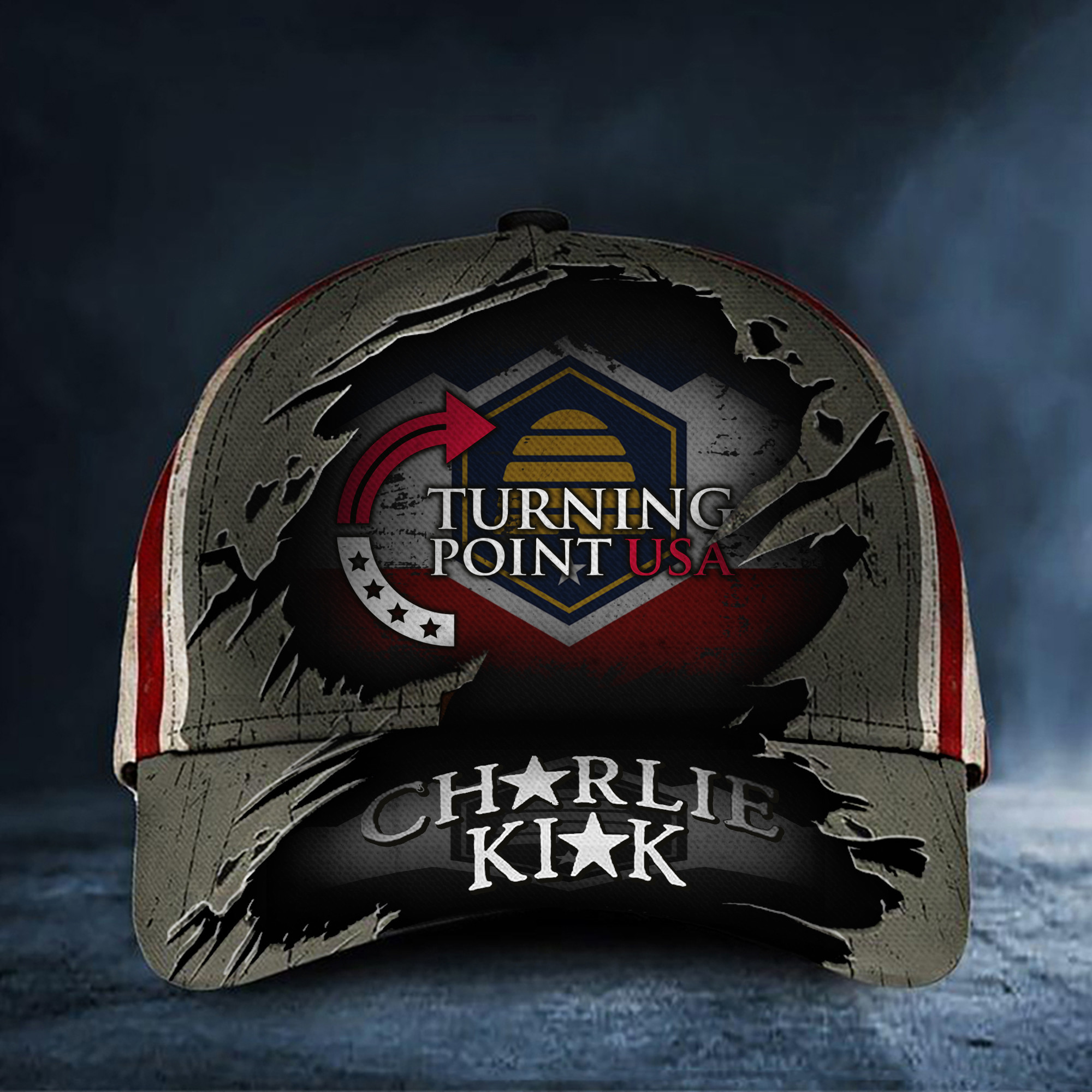 Charlie Kirk Turning Point USA Hat Beehive Freedom Stand With Charlie Kirk Proud Merch