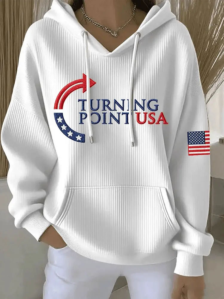 Charlie Kirk Turning Point USA Trump Commemorative Hoodie Turning Point USA Merch