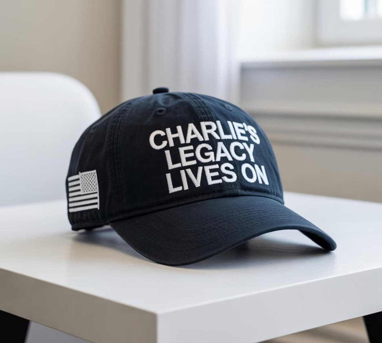 Charlie's Legacy Lives On Hat USA Flag Charlie Kirk Cap Memorial Gifts For Supporters Charlie's Legacy Lives On Hat USA Flag Charlie Kirk Cap Memorial Gifts For Supporters - Image 1