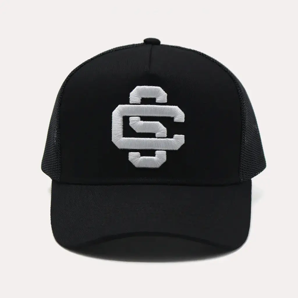 Chase And Status Merch CS Embroidered Trucker Cap Gift Ideas For Husband -WearandDecor Chase And Status Merch CS Embroidered Trucker Cap Gift Ideas For Husband -WearandDecor - Image 1