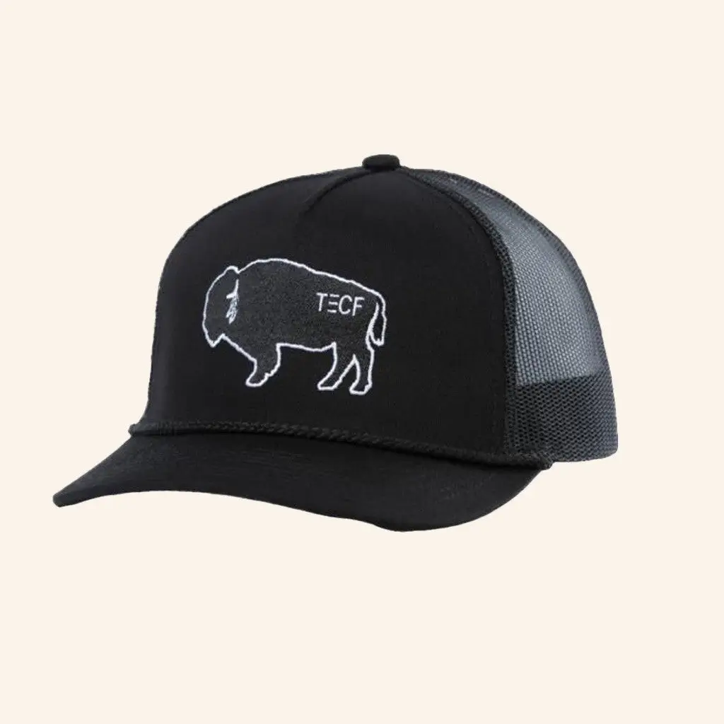 Chase Rice Merch Chase Rice Tecf Bison Trucker Hat Embroidered Gifts For Dudes -WearandDecor