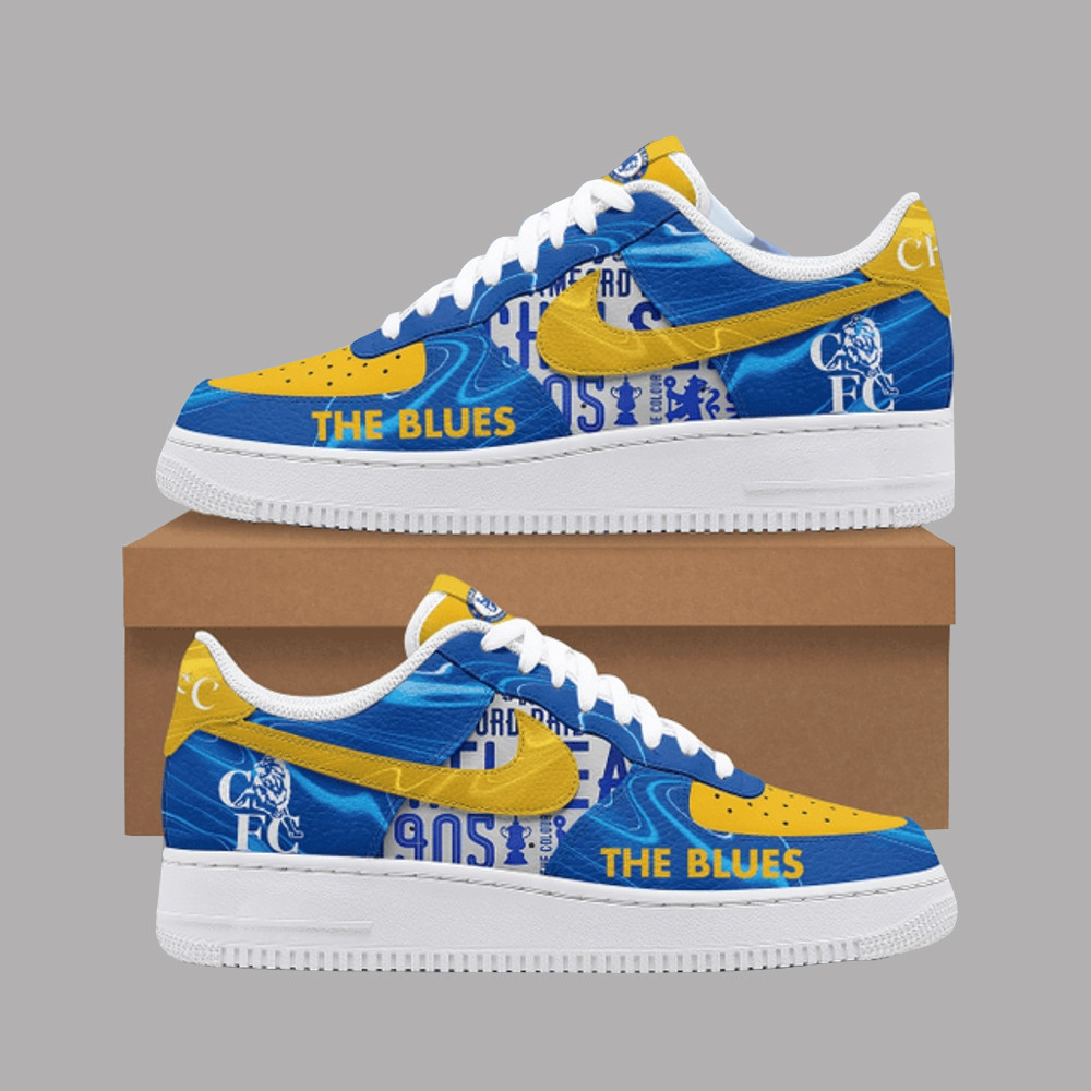 Chelsea FC The Blues Air Force 1 Shoes Sneakers