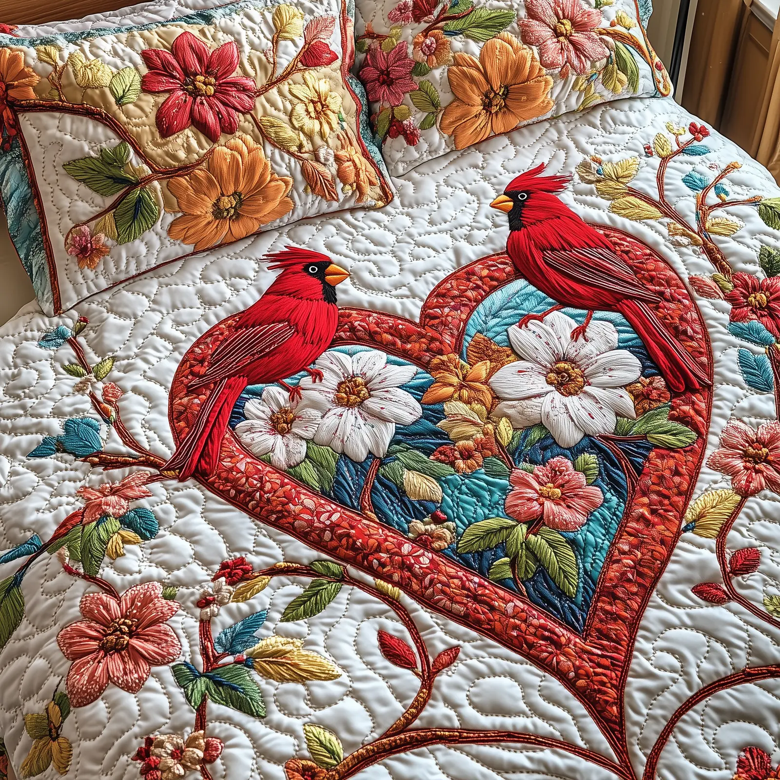 Cherished Dreams Quilted Bedding Set Trendy Home Decor Gift Suggestions For Valentine's Day