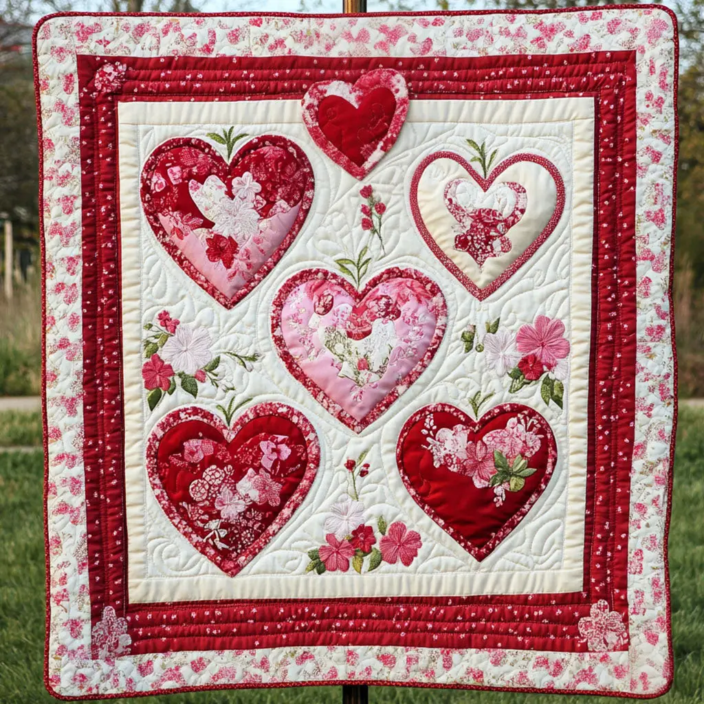 Cherished Moments Quilted Blanket Cozy Living Decor Valentine Gift Idea For Wife