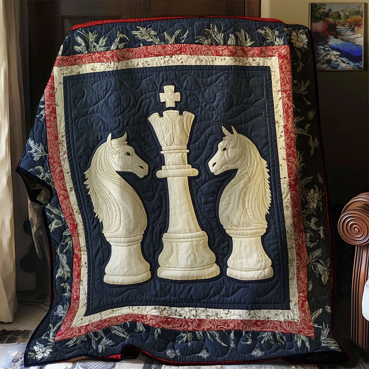 Chess Quilt Blanket For Couch Gifts For New Dads
