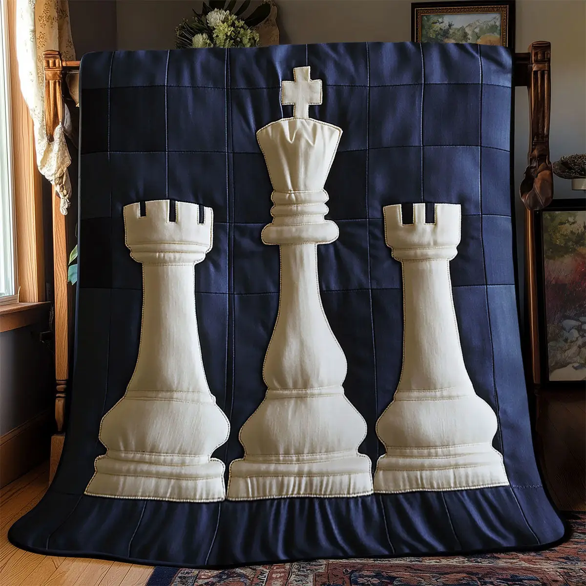 Chess Quilt Easter Throw Blanket Mother's Day Gifts For Daughter