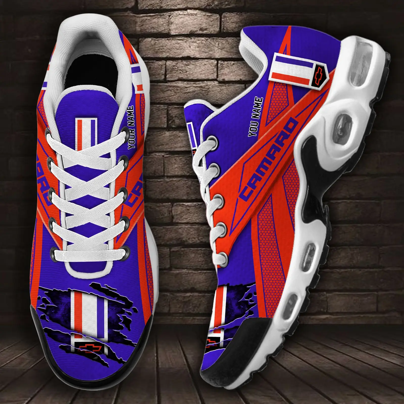 Chevrolet Camaro Air Max Plus Shoes Sneakers For Men And Women Chevrolet Camaro Air Max Plus Shoes Sneakers For Men And Women - Image 1