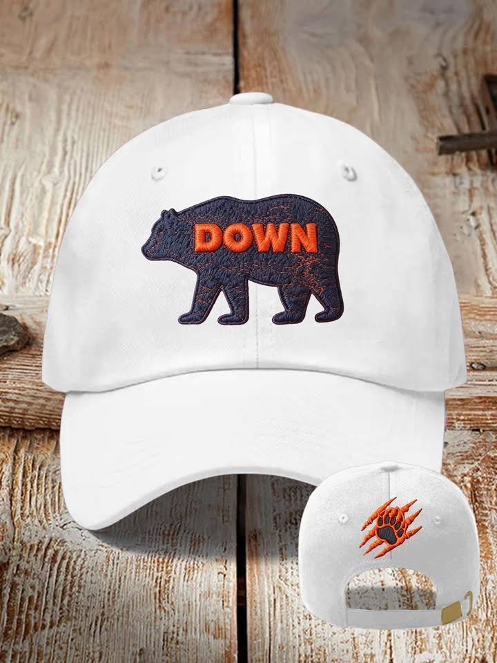 Chicago Bears Down Hat Chicago Bears Merch Baseball Cap Unique Gifts For Football Fans