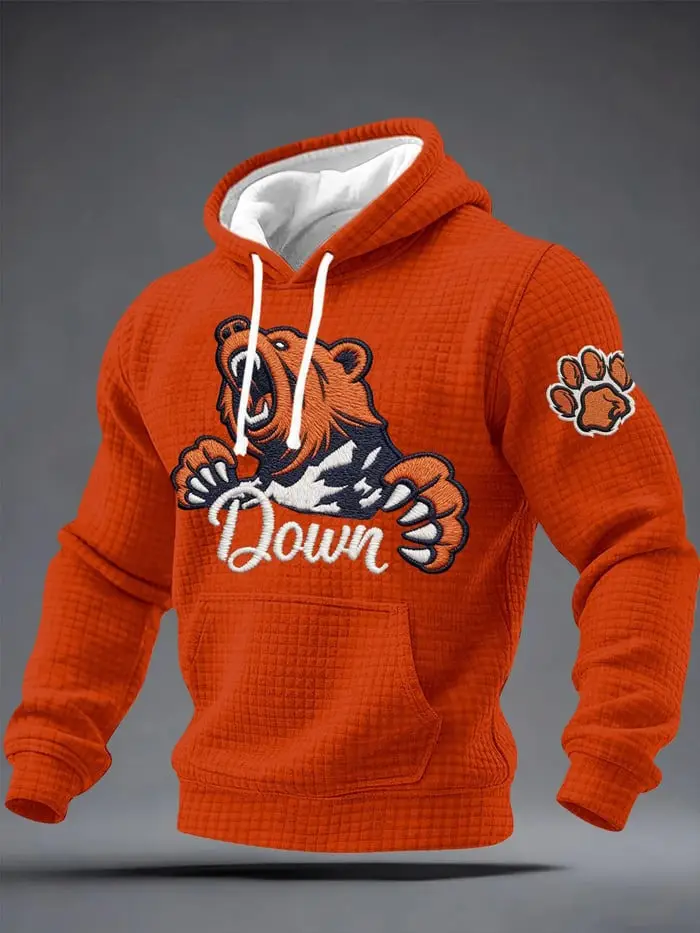 Chicago Bears Down Hoodie Best Game Day Clothing Football Fan Merch Chicago Bears Gifts For Him