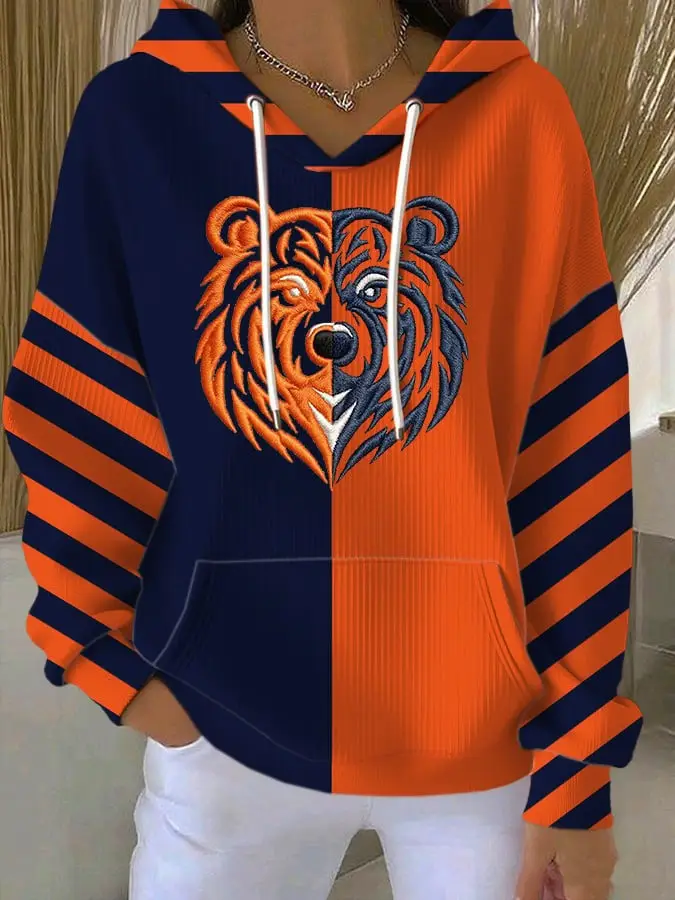 Chicago Bears Football Hoodie Da Bears Nation Clothing Sunday Football Game Day Gifts
