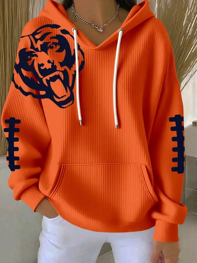 Chicago Bears Football Hoodie Game Day Clothing Chicago Bears Gifts For Her