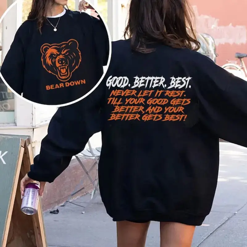 Chicago Bears Football Merch Bear Down Sweatshirt Unique Gifts For Football Fans