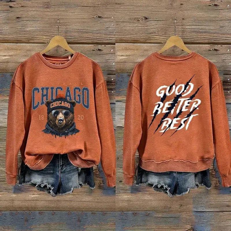 Chicago Bears Football Merch Good Better Best Sweatshirt Football Gifts For Wife Chicago Bears Football Merch Good Better Best Sweatshirt Football Gifts For Wife - Image 1