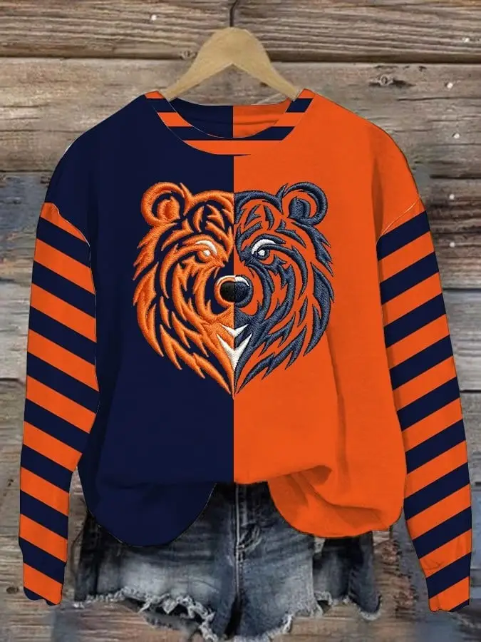 Chicago Bears Football Sweatshirt Da Bears Nation Clothing Sunday Football Game Day Gifts Ideas