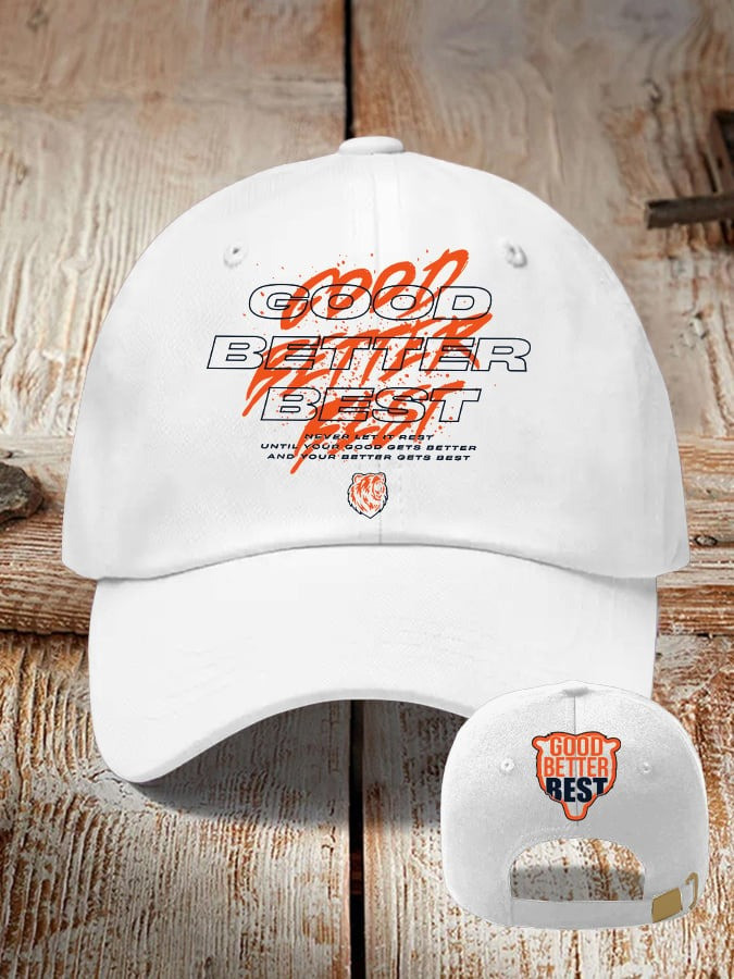 Chicago Bears Good Better Best Hat Chicago Bears Baseball Cap Gifts For Football Lovers Chicago Bears Good Better Best Hat Chicago Bears Baseball Cap Gifts For Football Lovers - Image 1