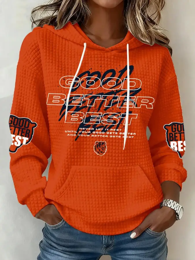 Chicago Bears Good Better Best Hoodie Women's Game Day Clothes Best Gifts For Bears Fans