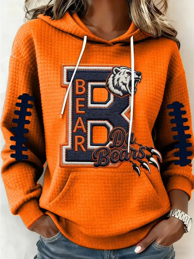 Chicago Bears Hoodie Da Bears Football Fan Merch Unique Chicago Bears Gifts For Her