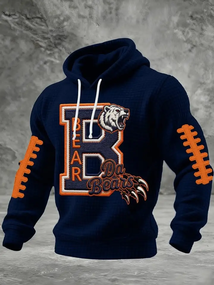 Chicago Bears Hoodie Da Bears Football Game Day Apparel Chicago Bears Fan Gifts For Him