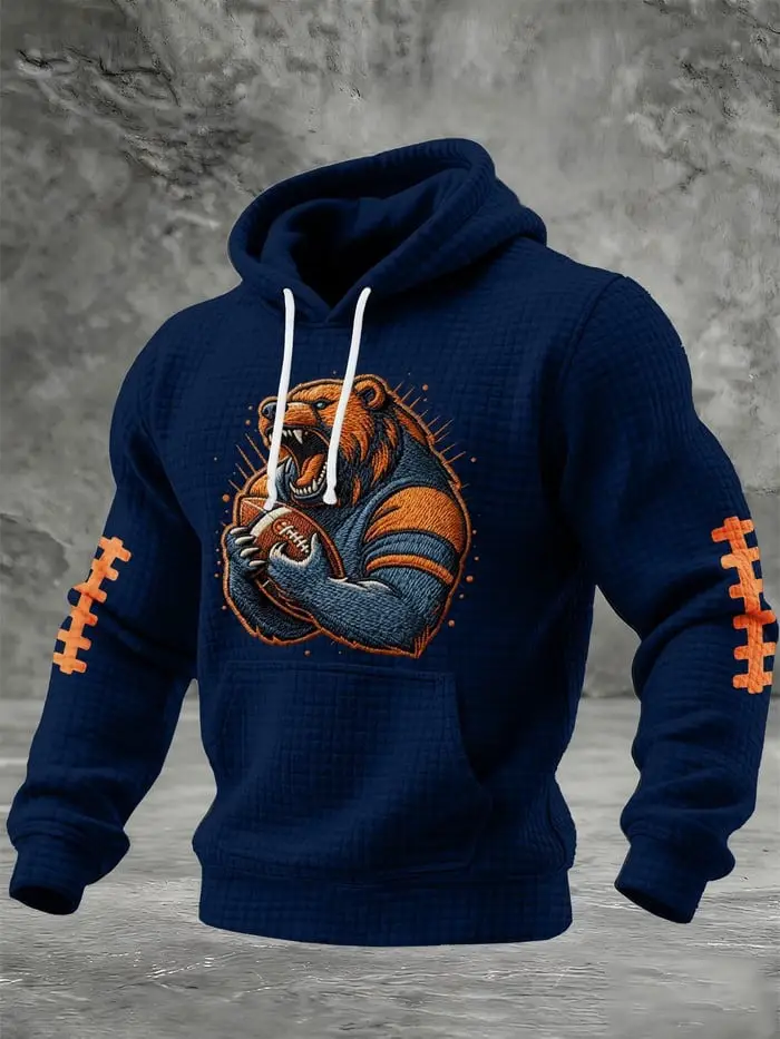 Chicago Bears Hoodie Men's Game Day Fan Merch Unique Gifts For Football Lovers