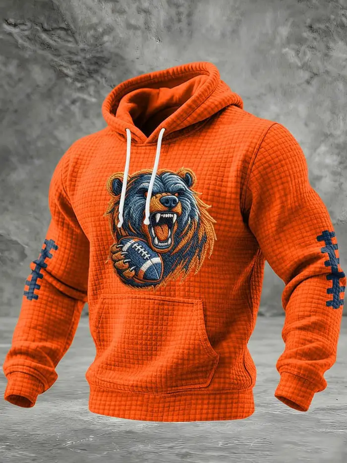 Chicago Bears Hoodie Men's Game Day Merch Clothing Best Gift For Chicago Bears Fan