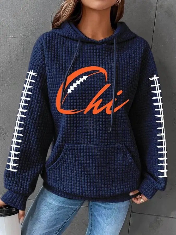 Chicago Bears Hoodie Real Bears Fans Wear Orange Chicago Football Merchandise Gift