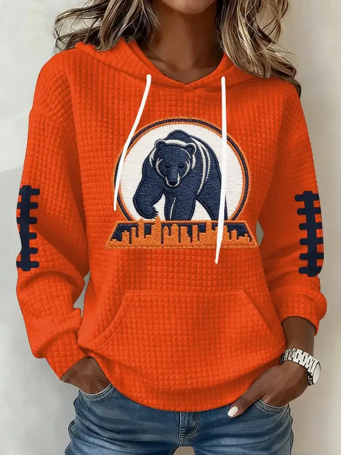 Chicago Bears Hoodie Women’s Game Day Apparel Bears Football Merch Gifts For Fans