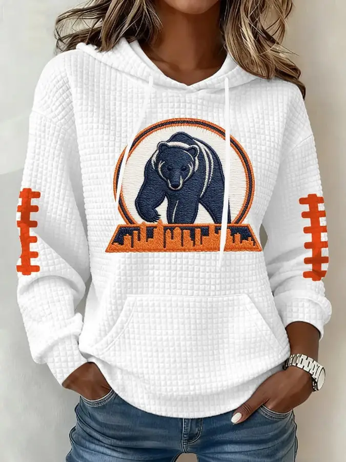 Chicago Bears Hoodie Women’s Game Day Apparel Football Fan Gear Cool Chicago Bears Gifts