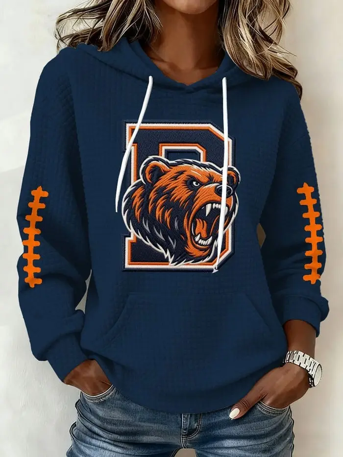Chicago Bears Hoodie Women’s Game Day Merch Chicago Bears Apparel Present For Football Lovers