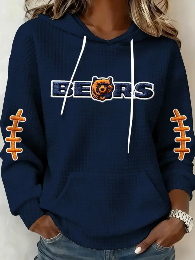 Chicago Bears Hoodie Women Game Day Outfits Chicago Bears Merch Gifts For Football Lovers