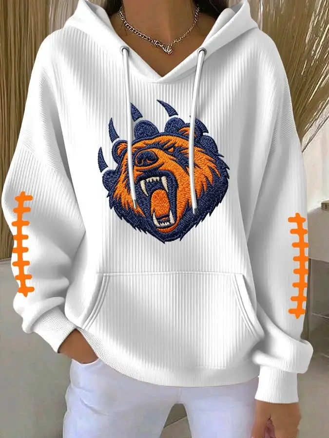 Chicago Bears Hoodie Women's Best Better Bears Merch Game Day Clothes Gifts For Fans