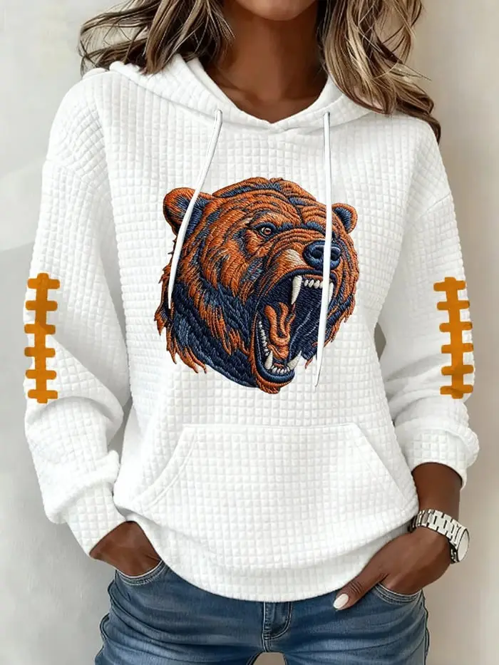 Chicago Bears Hoodie Women's Game Day Apparel Chicago Bears Merch Football Related Gifts