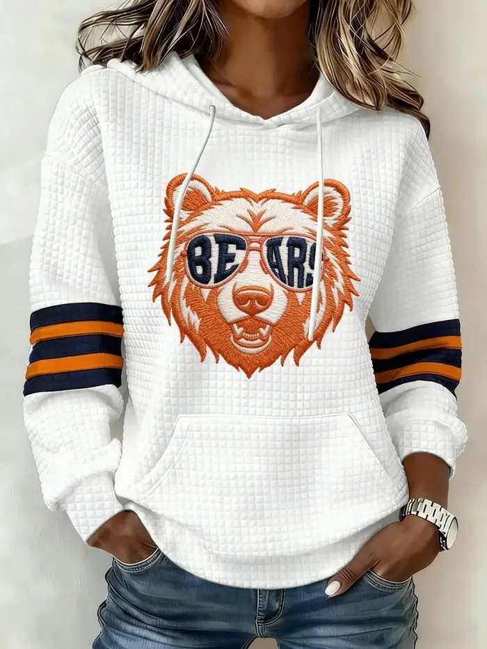Chicago Bears Hoodie Women's Game Day Outfits Football Merch Chicago Bears Fan Gifts