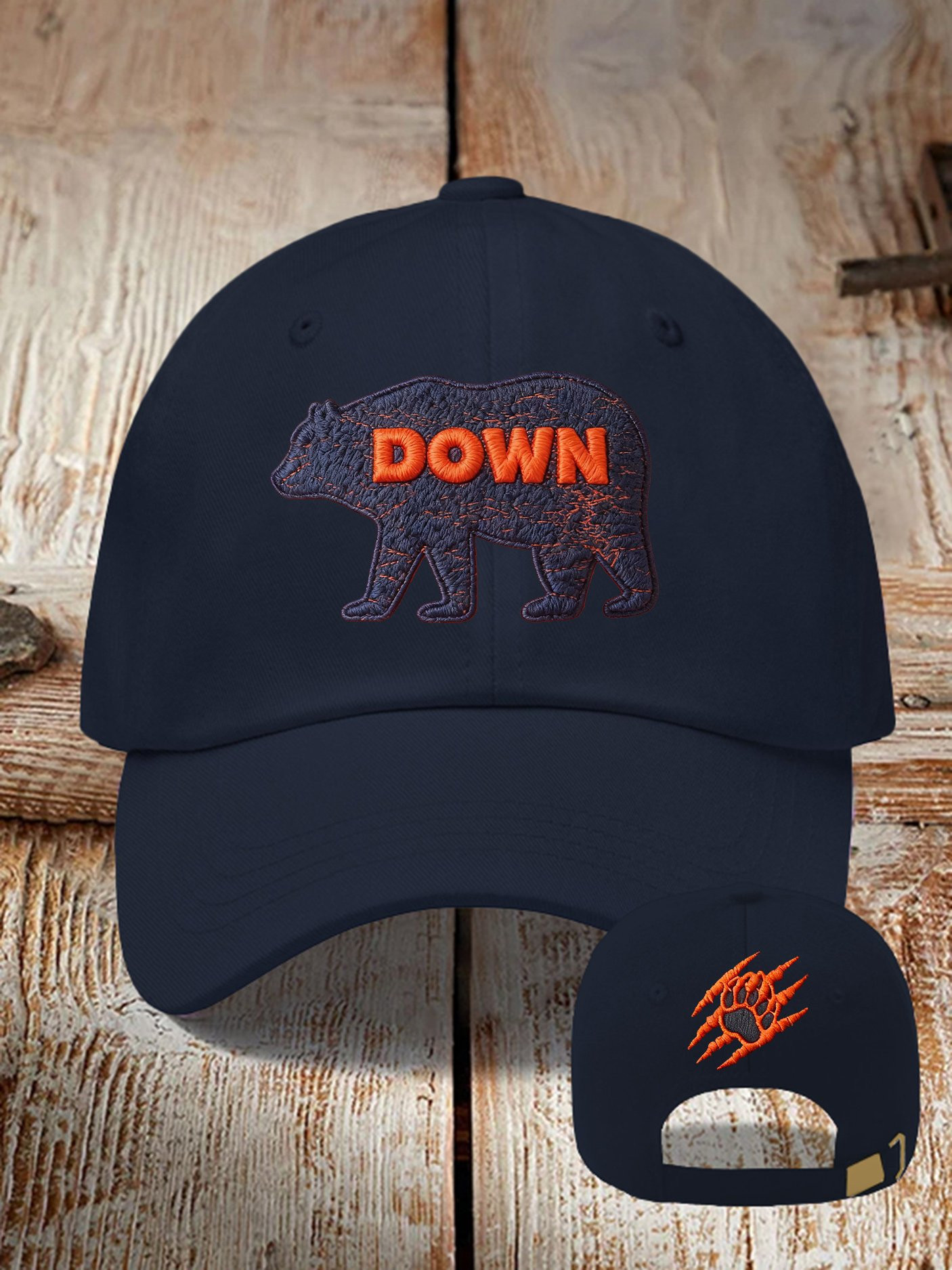 Chicago Bears Merch Bear Down Hat Game Day Baseball Cap Great Gifts For Football Lovers Chicago Bears Merch Bear Down Hat Game Day Baseball Cap Great Gifts For Football Lovers - Image 1