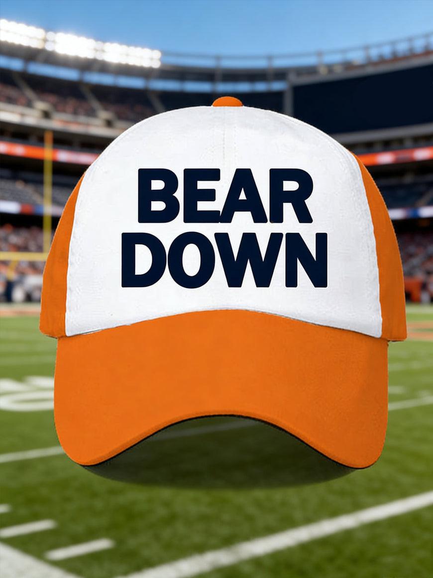 Chicago Bears Merch Bear Down Hat Sundays Are For The Bears Cap Football Themed Gifts