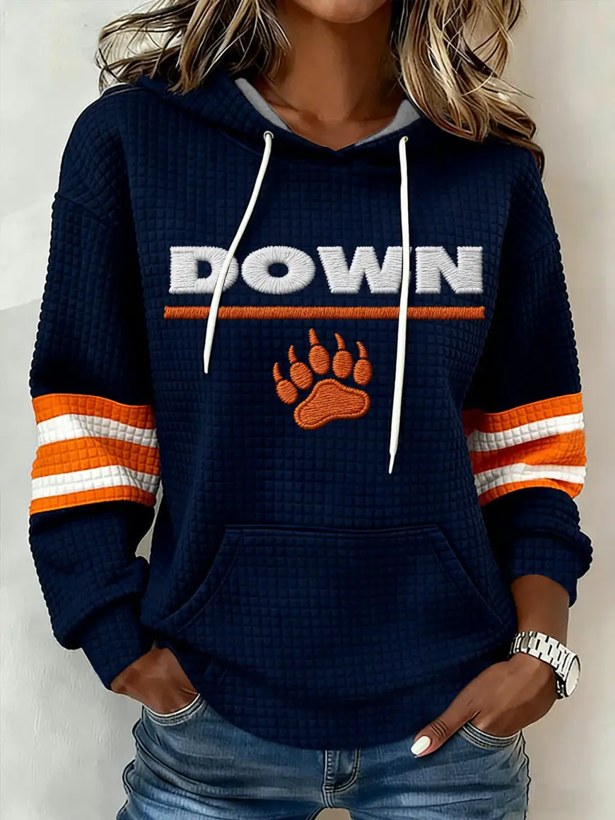 Chicago Bears Merch Bear Down Hoodie Football Apparel Gift Ideas For Girlfriend Chicago Bears Merch Bear Down Hoodie Football Apparel Gift Ideas For Girlfriend - Image 1