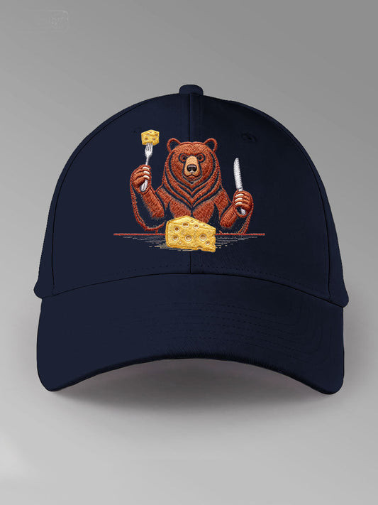 Chicago Bears Merch Bears Eating Cheese Football Lover Hat Game Day Baseball Cap