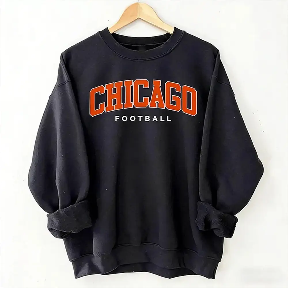 Chicago Bears Merch Chicago Football Sweatshirt Unique Football Player Gift Ideas