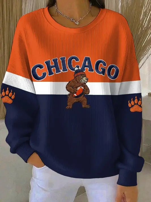 Chicago Bears Merch Chicago Game Day Sweatshirt Football Apparel Gifts For Women Chicago Bears Merch Chicago Game Day Sweatshirt Football Apparel Gifts For Women - Image 1
