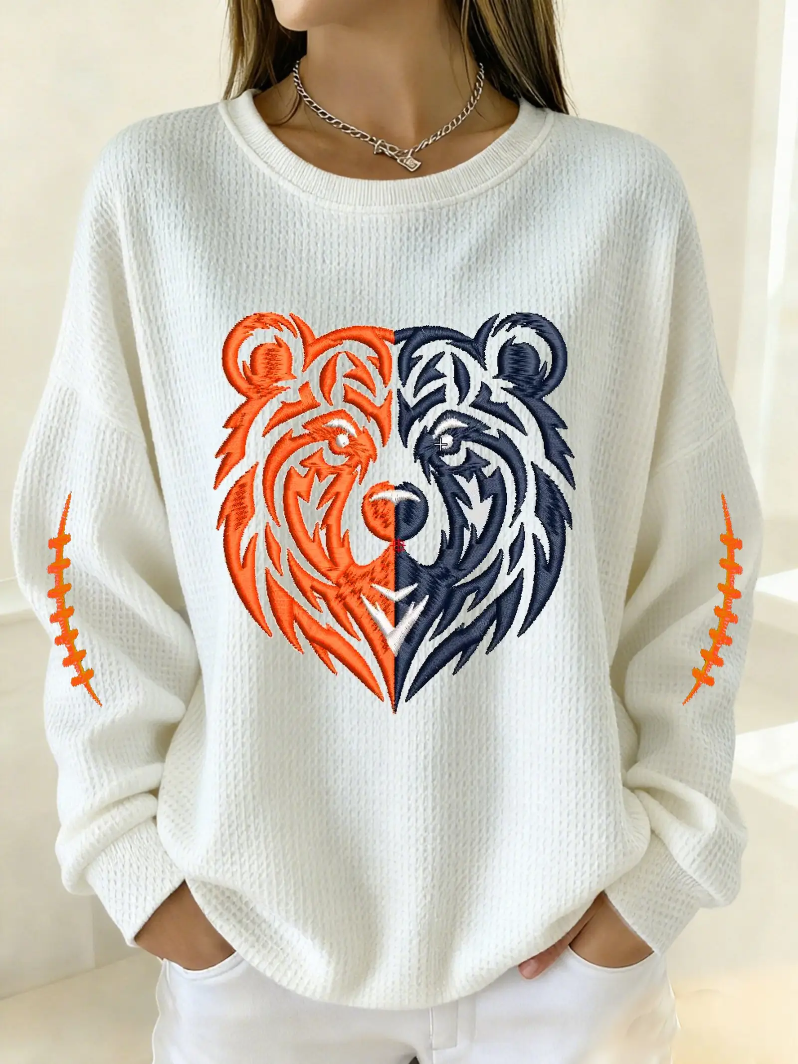 Chicago Bears Merch Footbal Team Sweatshirt Chicago Game Day Presents For Bears Nation Chicago Bears Merch Footbal Team Sweatshirt Chicago Game Day Presents For Bears Nation - Image 1