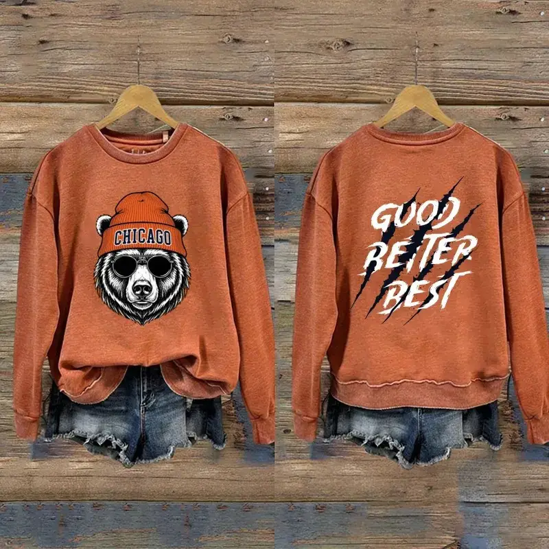 Chicago Bears Merch Good Better Best Sweatshirt Monster Of The Midway Gift For Her