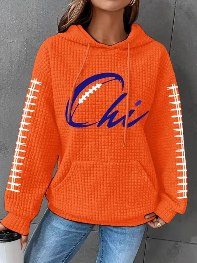 Chicago Bears Merch Hoodie Chicago Football Team Outfit National Football Game Day Gift