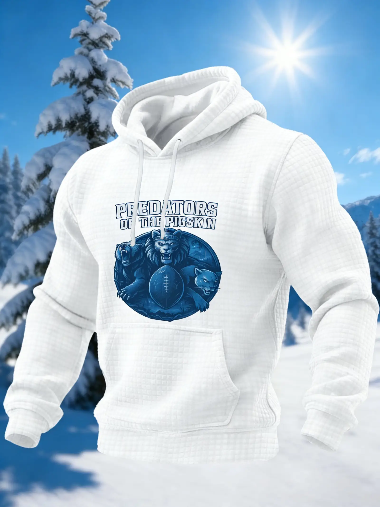 Chicago Bears Merch Predators Of The Pigskin Hoodie Football Hooded Sweatshirt Game Day Gifts
