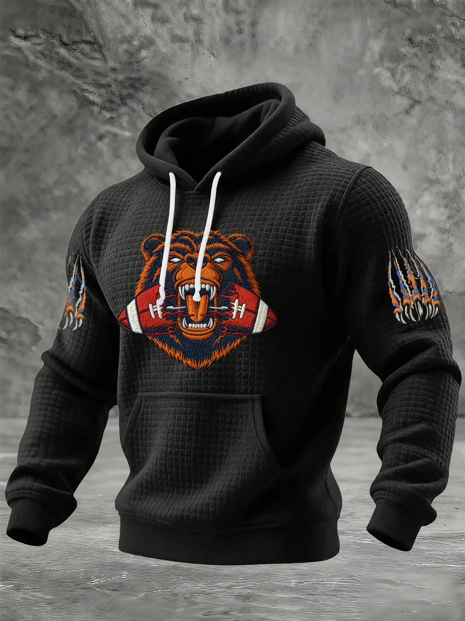 Chicago Bears Merch The Bears Hoodie Chicago Game Day Hooded Sweatshirt Football Lover Gift