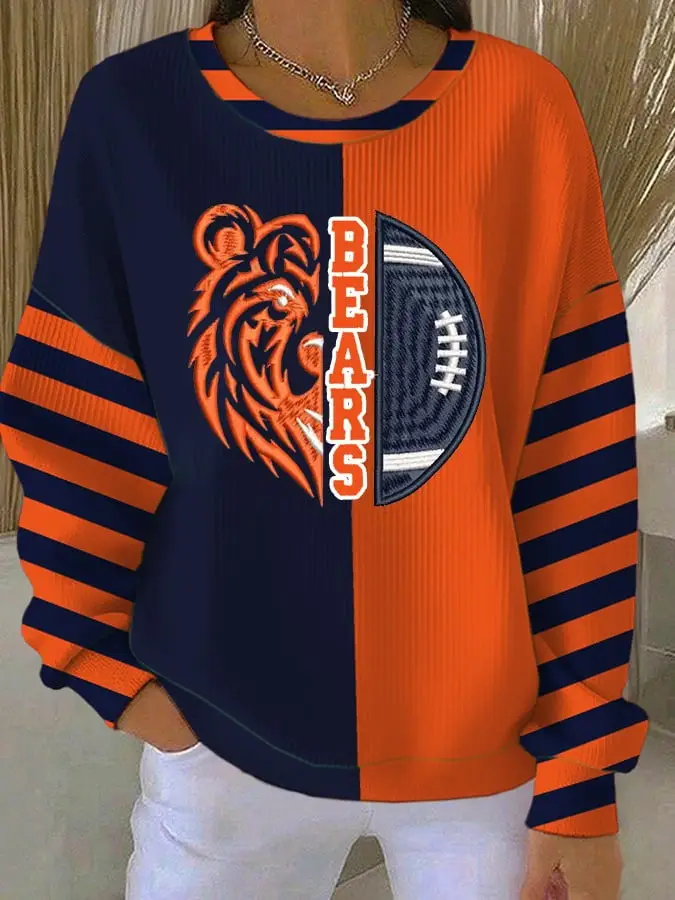Chicago Bears Sweatshirt Da Bears Clothing Football Fan Apparel Gifts For Bears Fans