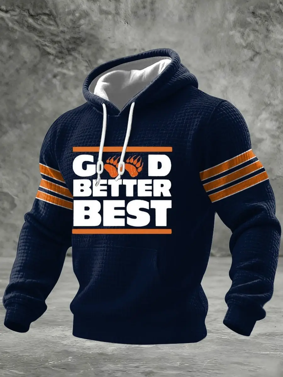 Chicago Bears Team Football Hoodie Good Better Best Bears Merch Gifts For Fans