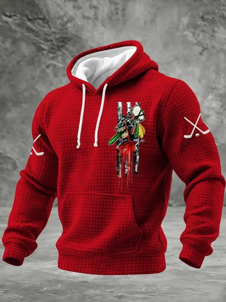 Chicago Blackhawks Hoodie Red Game Day Outfits Blackhawks Merch Ice Hockey Fan Gifts