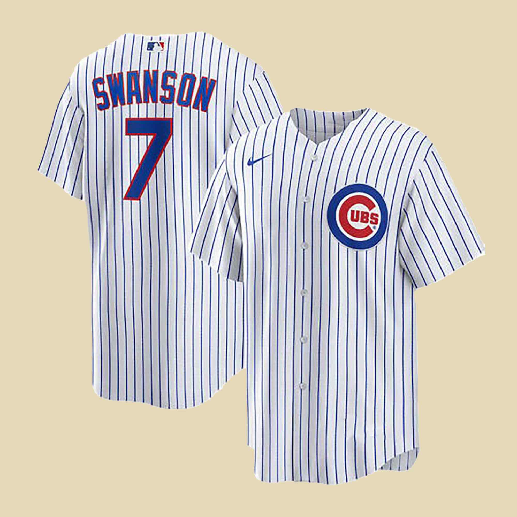 Chicago Cubs Dansby Swanson Baseball Jersey Baseball Game Gear Gifts For NBA Fans