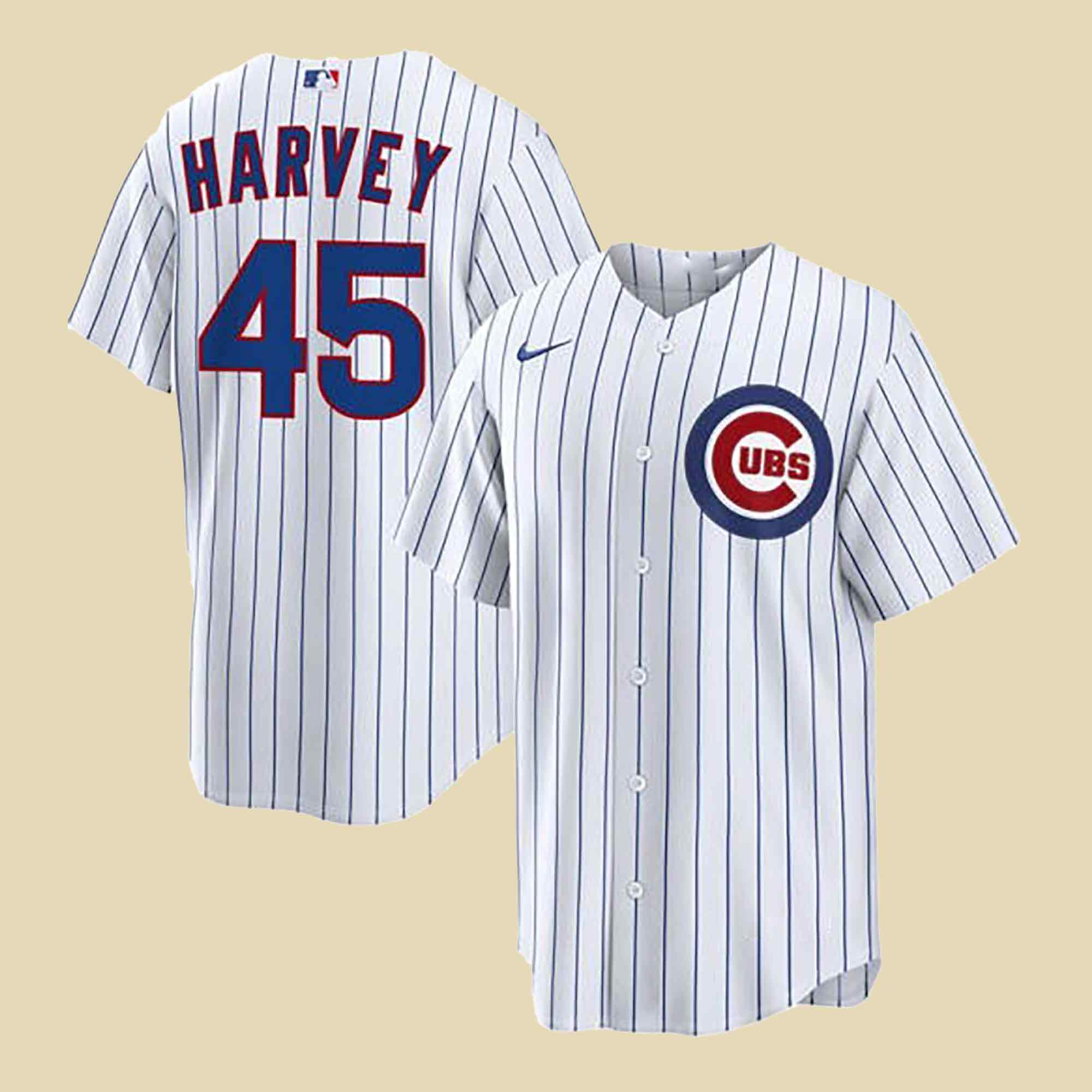 Chicago Cubs Merch Hunter Harvey Chicago Cubs Mens Home Jersey MLB Outfit Gifts For Father