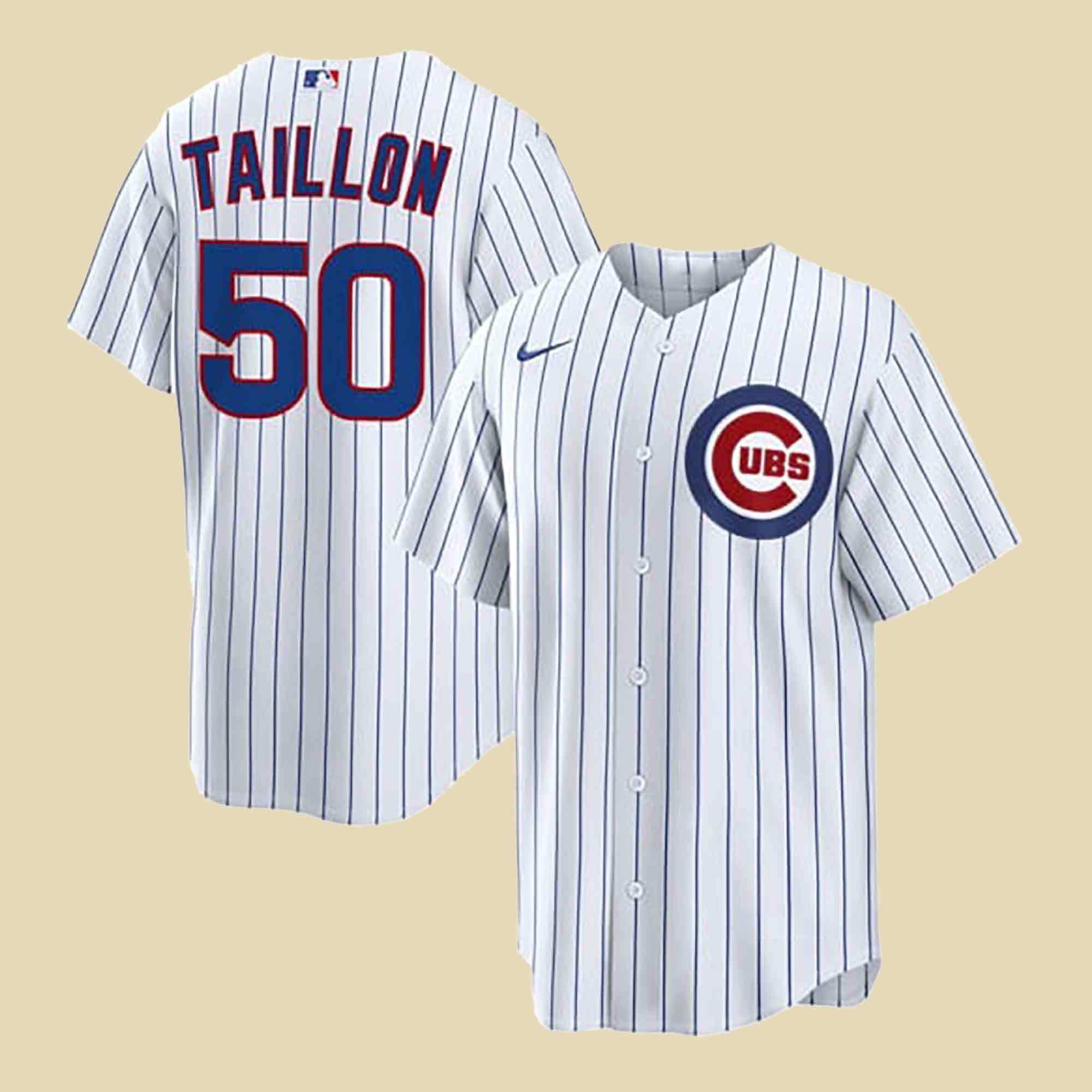 Chicago Cubs Merch Jameson Taillon Chicago Cubs Men's Home Jersey Baseball Outfit