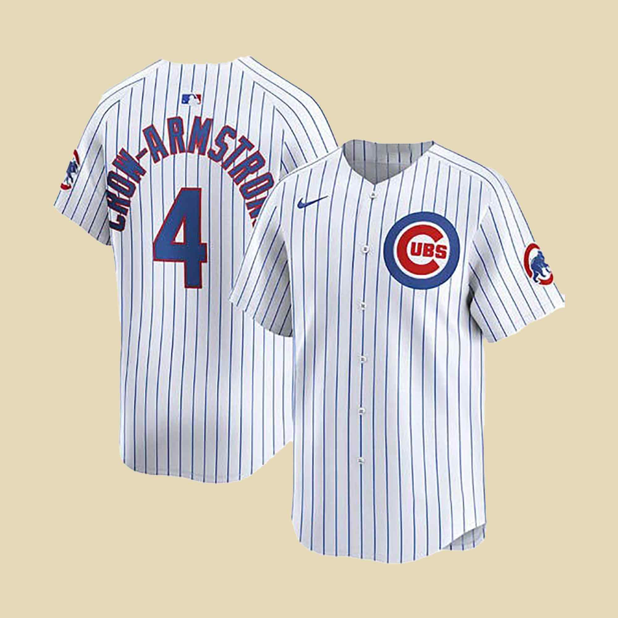Chicago Cubs Merch Pete Crow Armstrong Home Baseball Jersey MLB Baseball Outfit Chicago Cubs Merch Pete Crow Armstrong Home Baseball Jersey MLB Baseball Outfit - Image 1